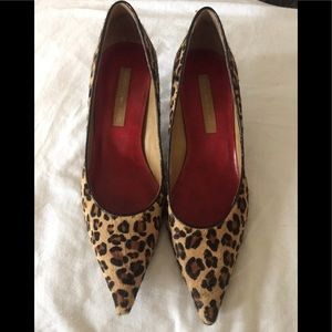 Bandolino Kitten heels 8 pony hair leopard print
